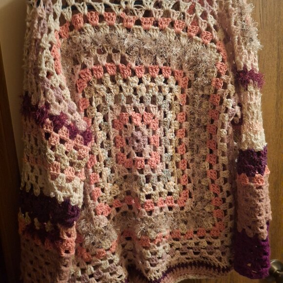 Granny Square Cardigan, size 3X - Picture 4 of 4